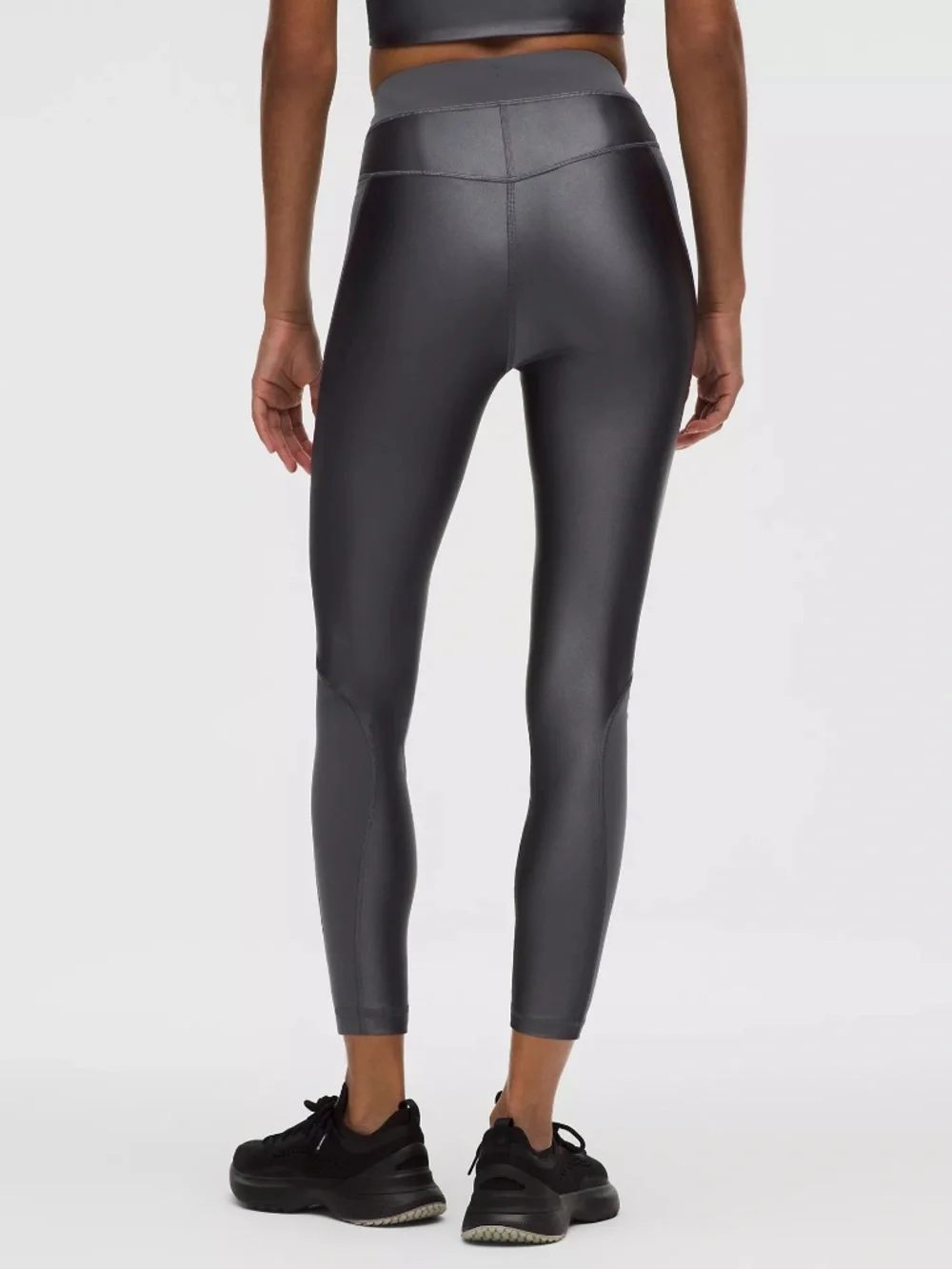 LULULEMON Black Satin Shine High-Rise Legging Tight 25